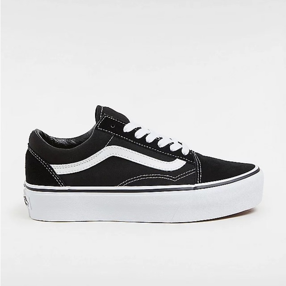 Vans Old Skool Platform Black and White Sneakers